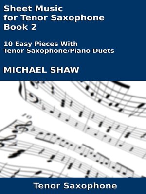 cover image of Sheet Music for Tenor Saxophone